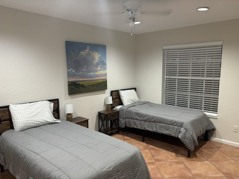 Sober House Living Bedroom Setup